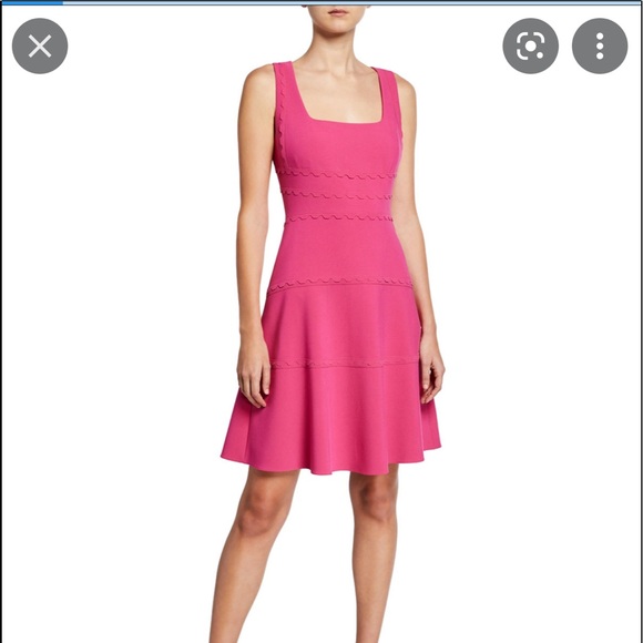 Kobi Halperin | Michaela Scalloped Fit-&-Flare Dress - Picture 1 of 13